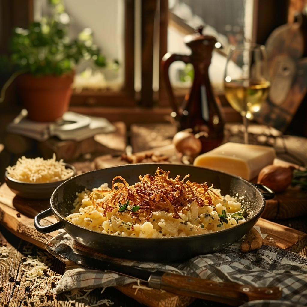 Schwäbische Käsespätzle Rezept – Traditionelles Familienessen aus Süddeutschland