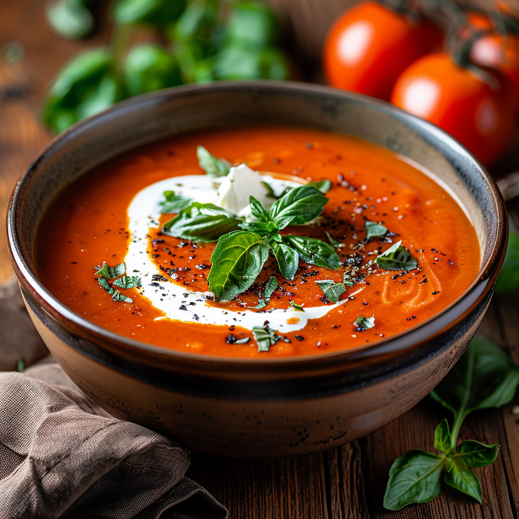 Köstliches Rezept für Tomatensuppe mit Passierten Tomaten