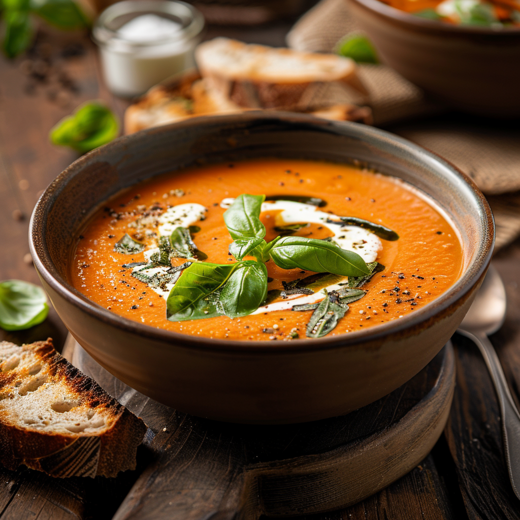 Köstliches Tomatencremesuppe Rezept: Schnell und Einfach Zubereiten
