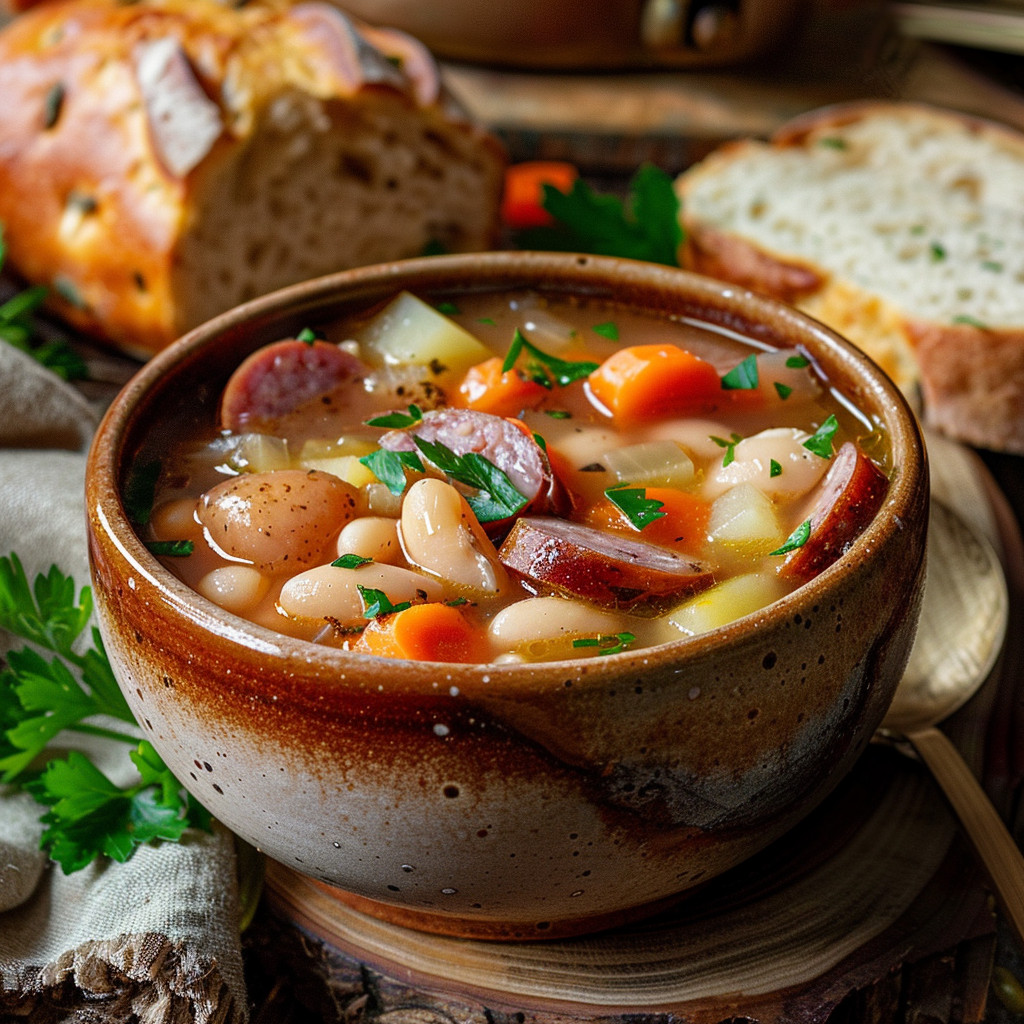 Original Weißes Bohnensuppe Rezept - Traditionelle Zubereitung