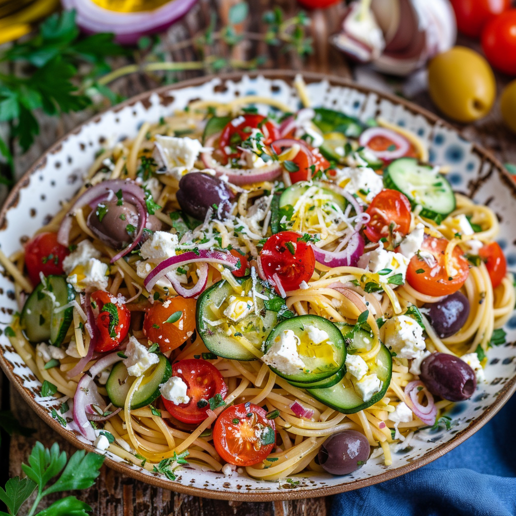 Köstliches Griechische Nudeln Rezept - Einfache Zubereitung für Zuhause