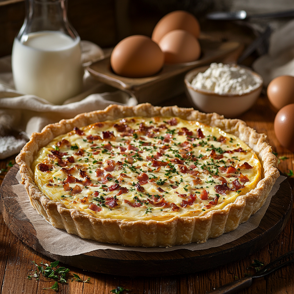 Authentisches Französisches Quiche Lorraine Rezept: Einfach und Lecker