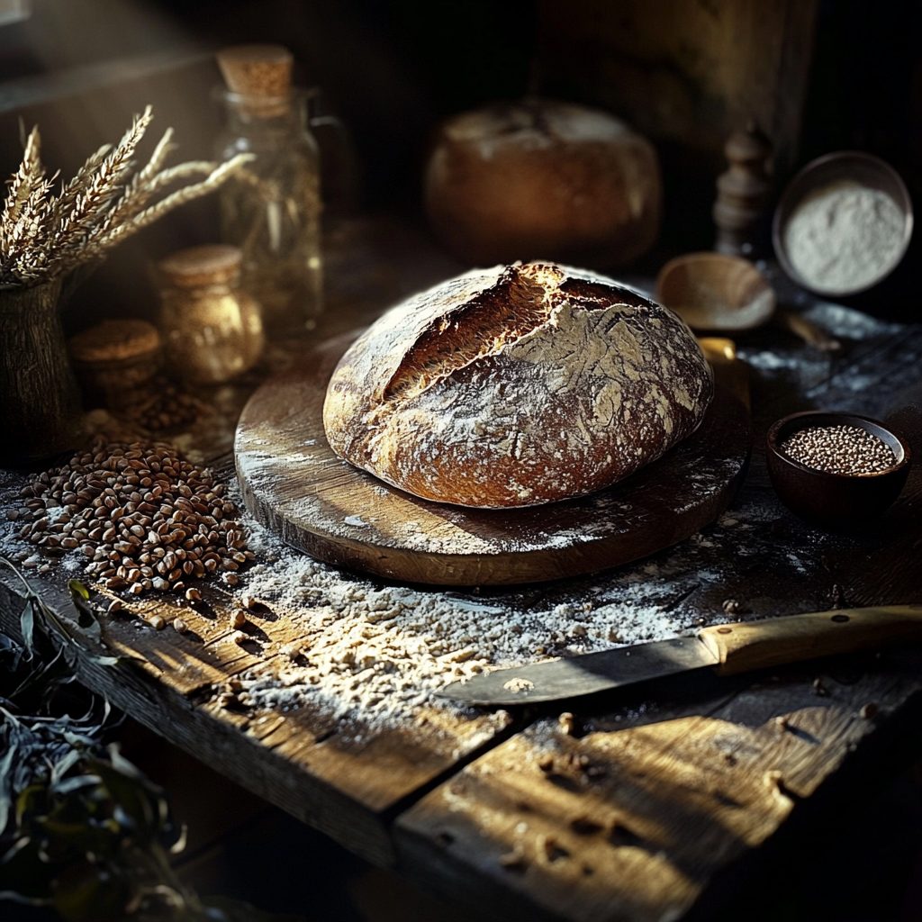 Einfaches und gesundes Roggenvollkornbrot Rezept zum Nachbacken