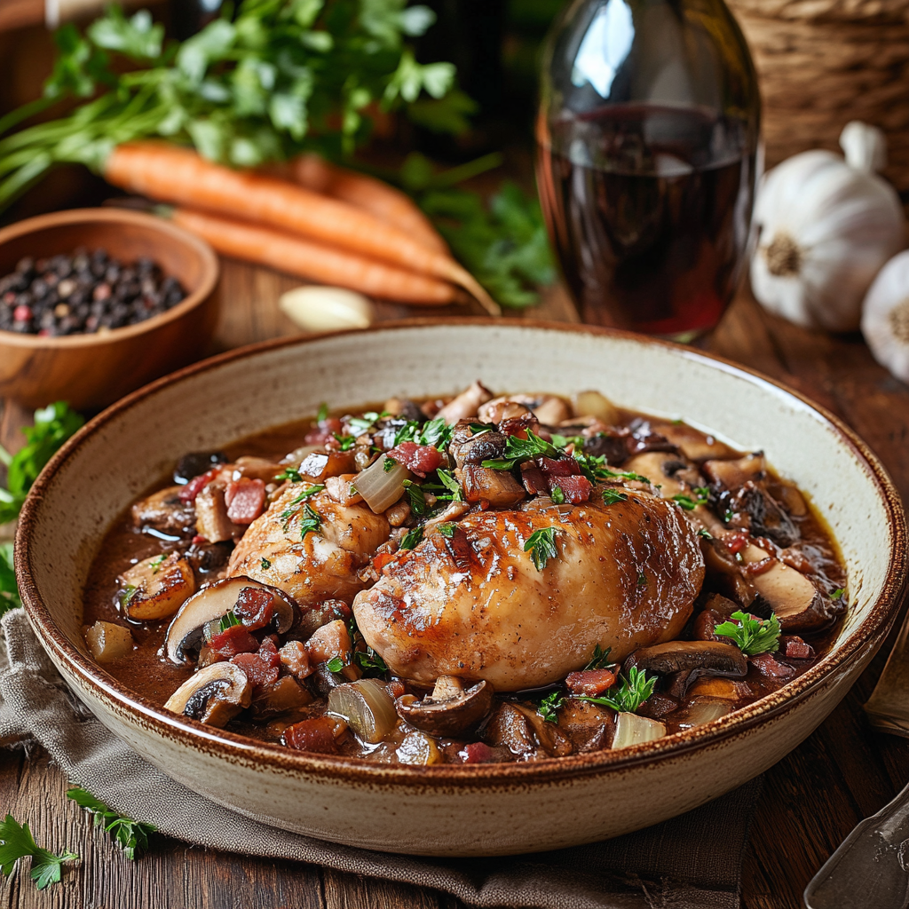 Coq au Vin Originalrezept von Tim Mälzer - Ein Klassiker