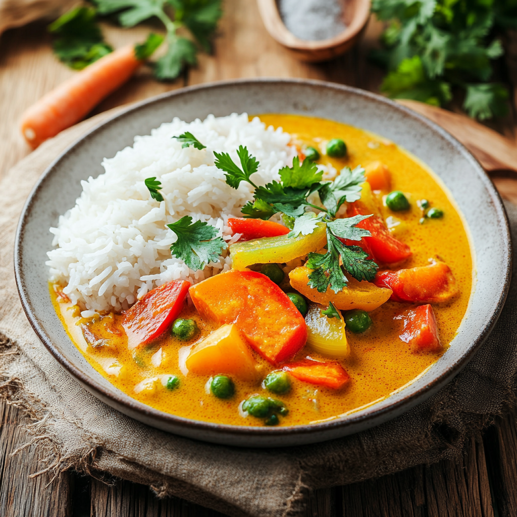 Einfaches und leckeres gelbes Curry Rezept zum Nachkochen