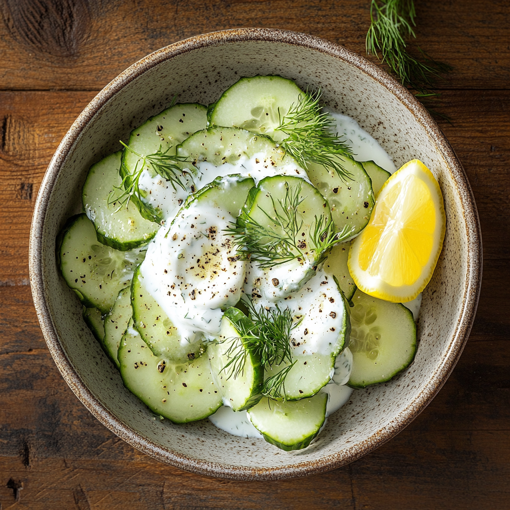 Erfrischender Gurkensalat mit Joghurt: Einfache und schnelle Rezeptideen