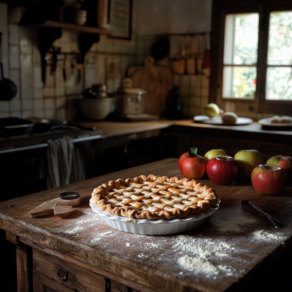 Omas traditionelles Mürbeteig Apfelkuchen Rezept für jede Gelegenheit