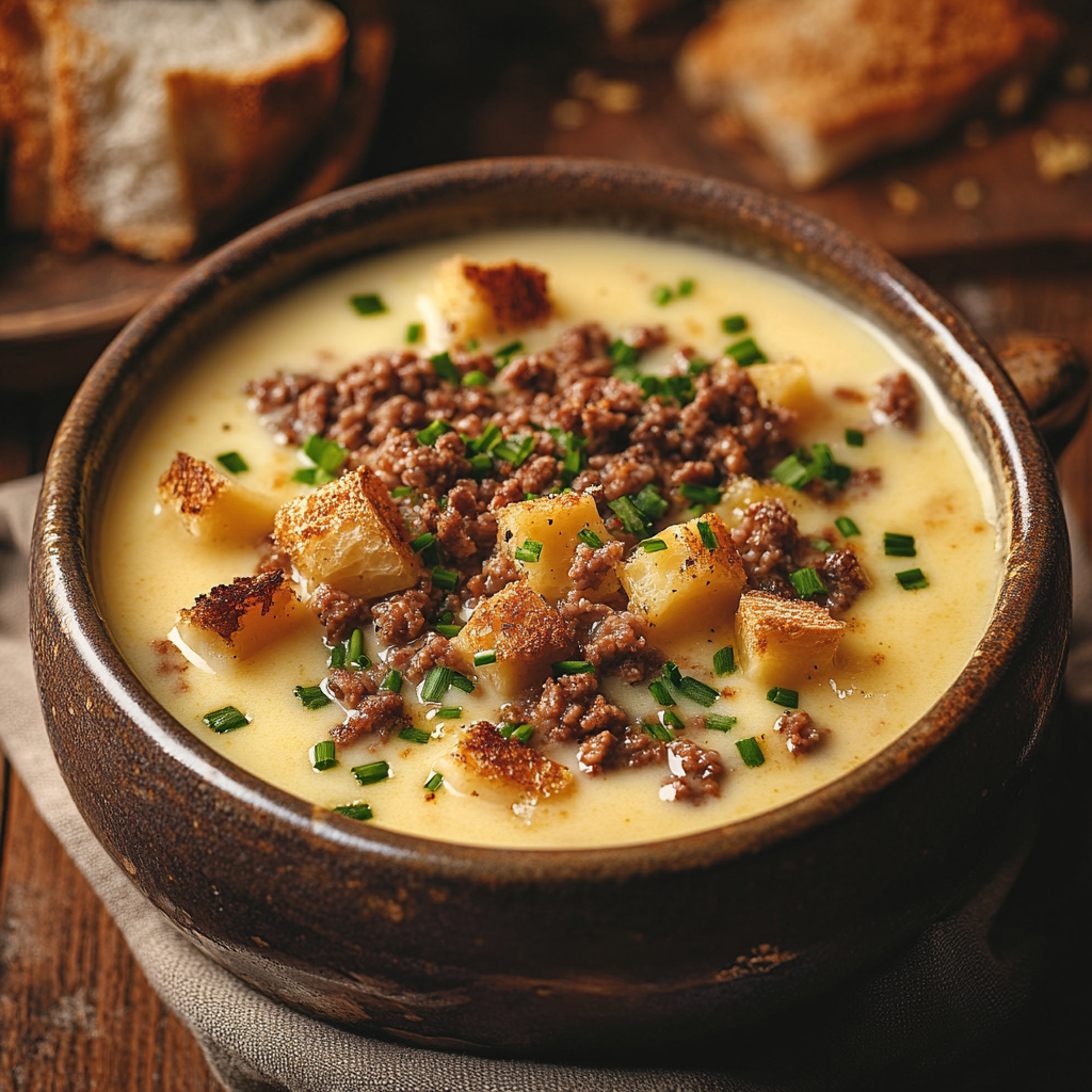 Käsesuppe Rezept: Deftige Hackfleischvariation für Genießer