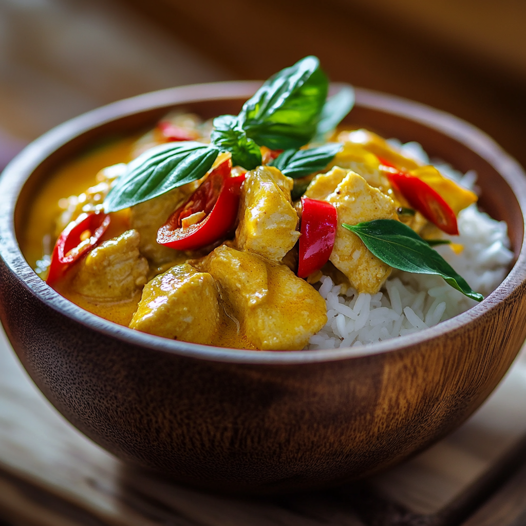 Einfaches und leckeres Rezept für traditionelles gelbes Curry