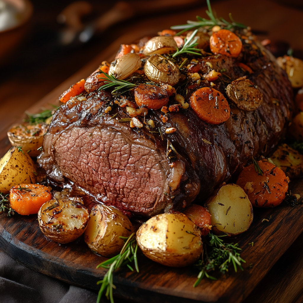 Klassisches Rezept für saftigen Rinderbraten