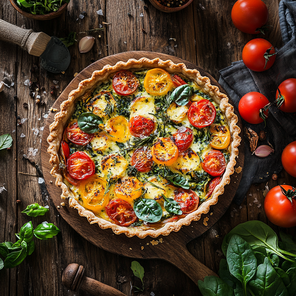Einfaches Rezept für eine herzhafte Tarte
