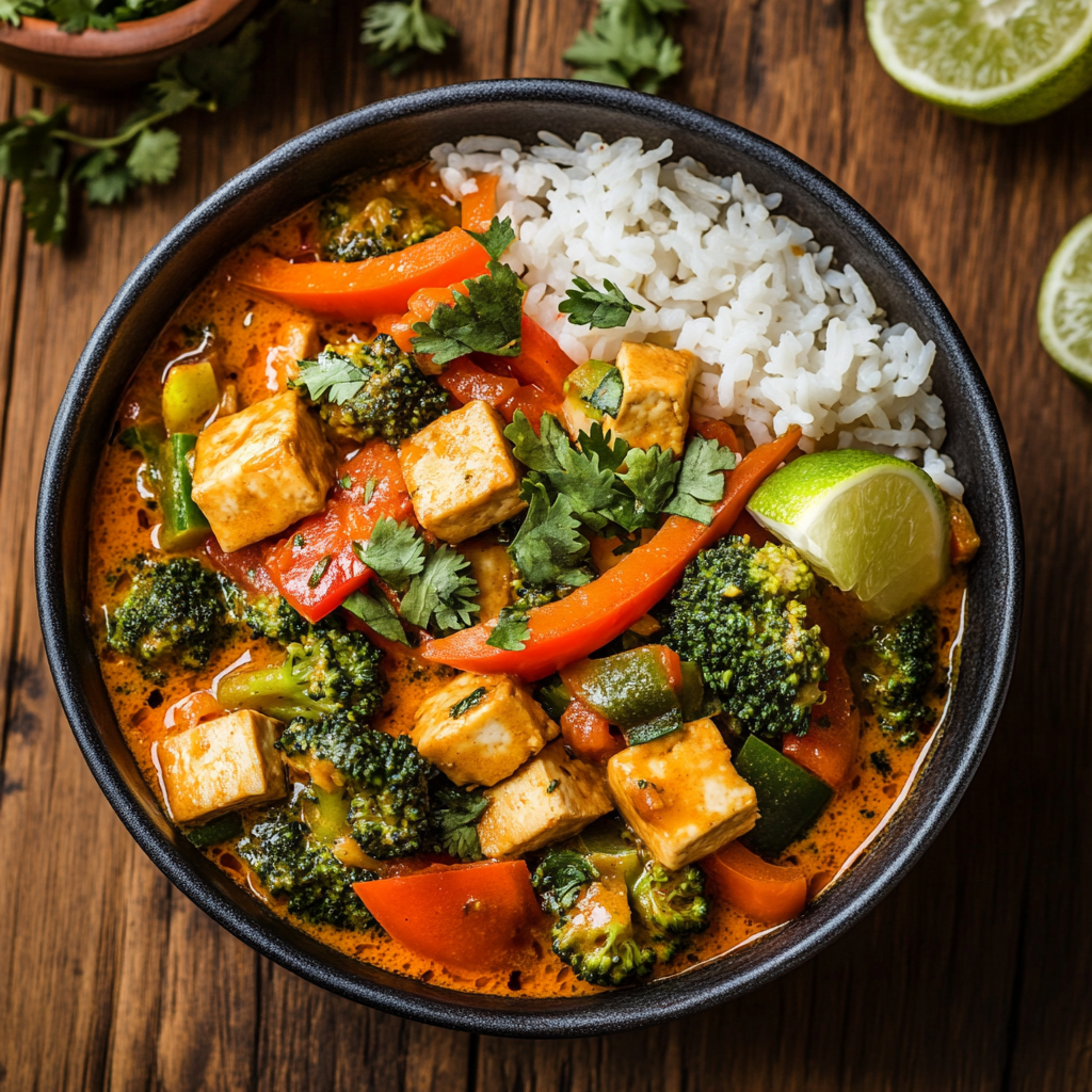 Einfaches Vegetarisches Thai Curry Rezept – Schnell & Lecker