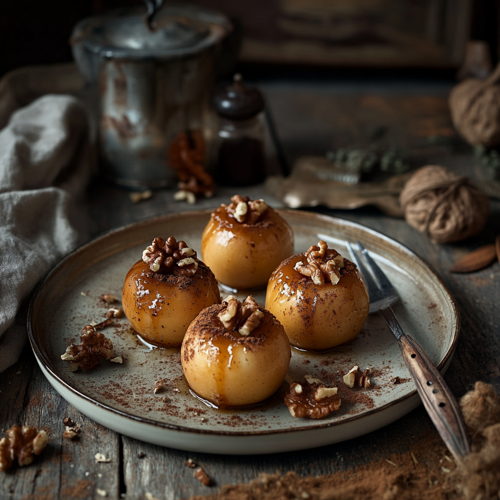 Einfaches und Leckeres Bratapfel Rezept ohne Marzipan