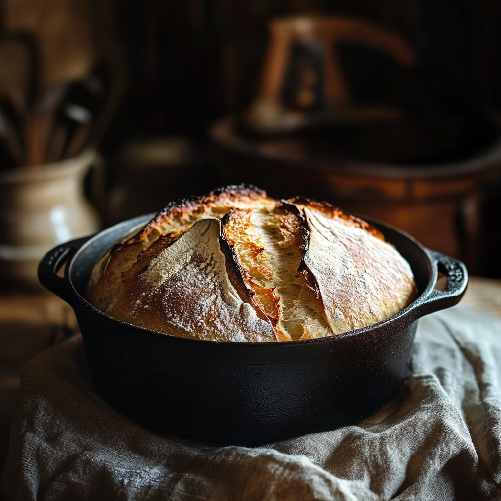 Perfektes Brot im Gusseisentopf – Einfaches Rezept