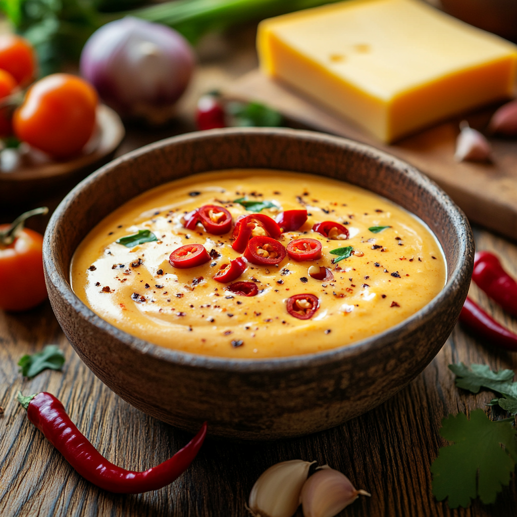 Einfaches Rezept für selbstgemachte Chili-Käsesauce