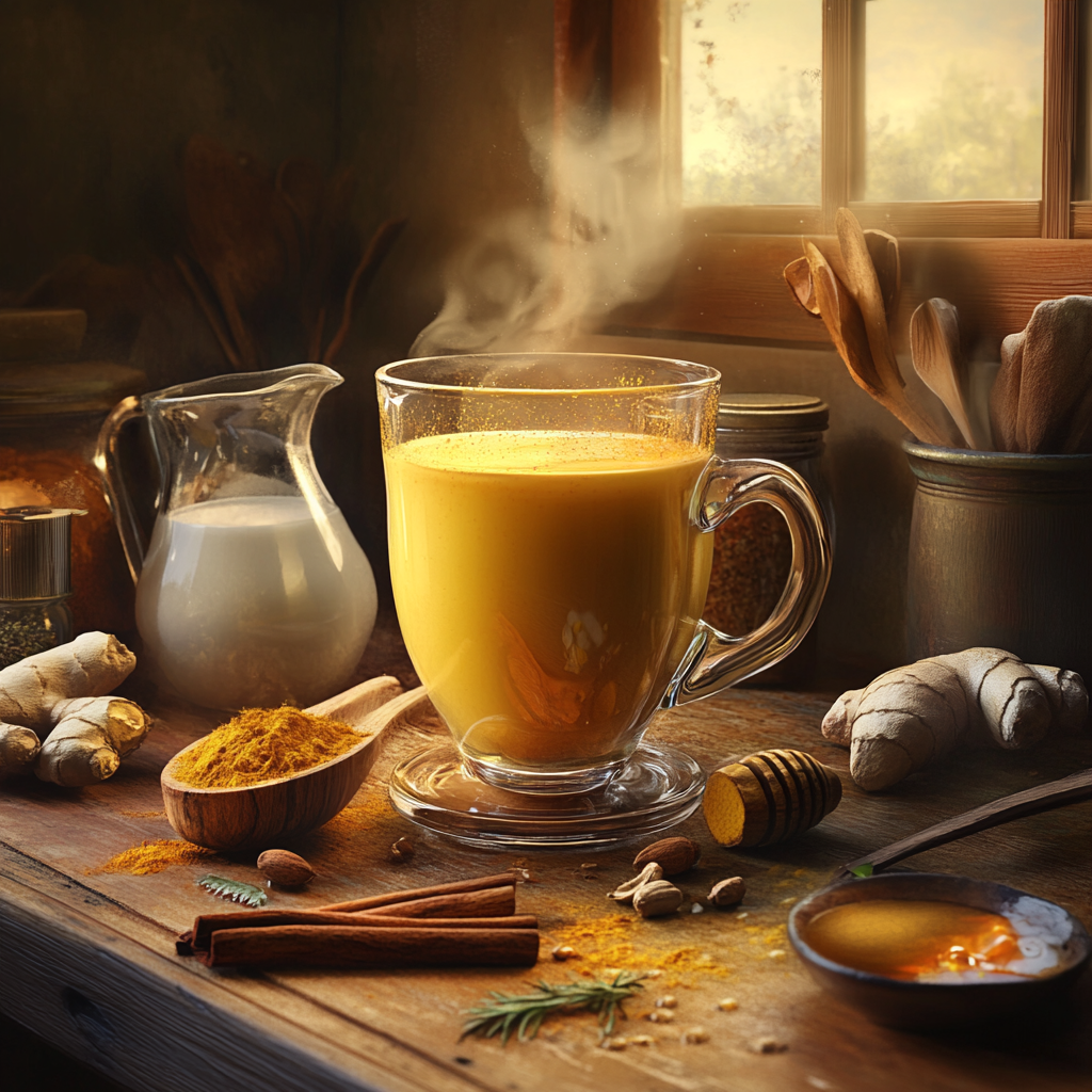 Einfaches Goldene Milch Rezept für Zuhause