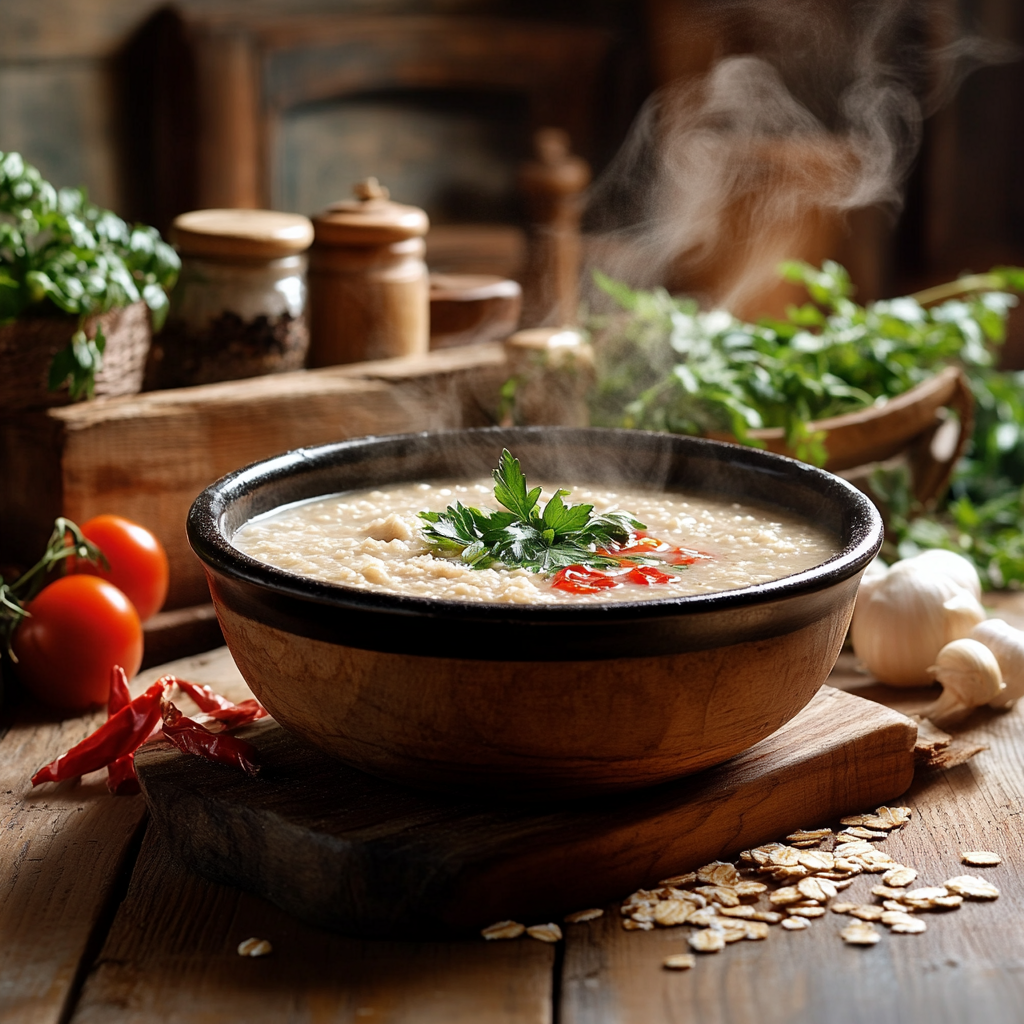 Omas traditionelles Rezept für leckere Haferflockensuppe