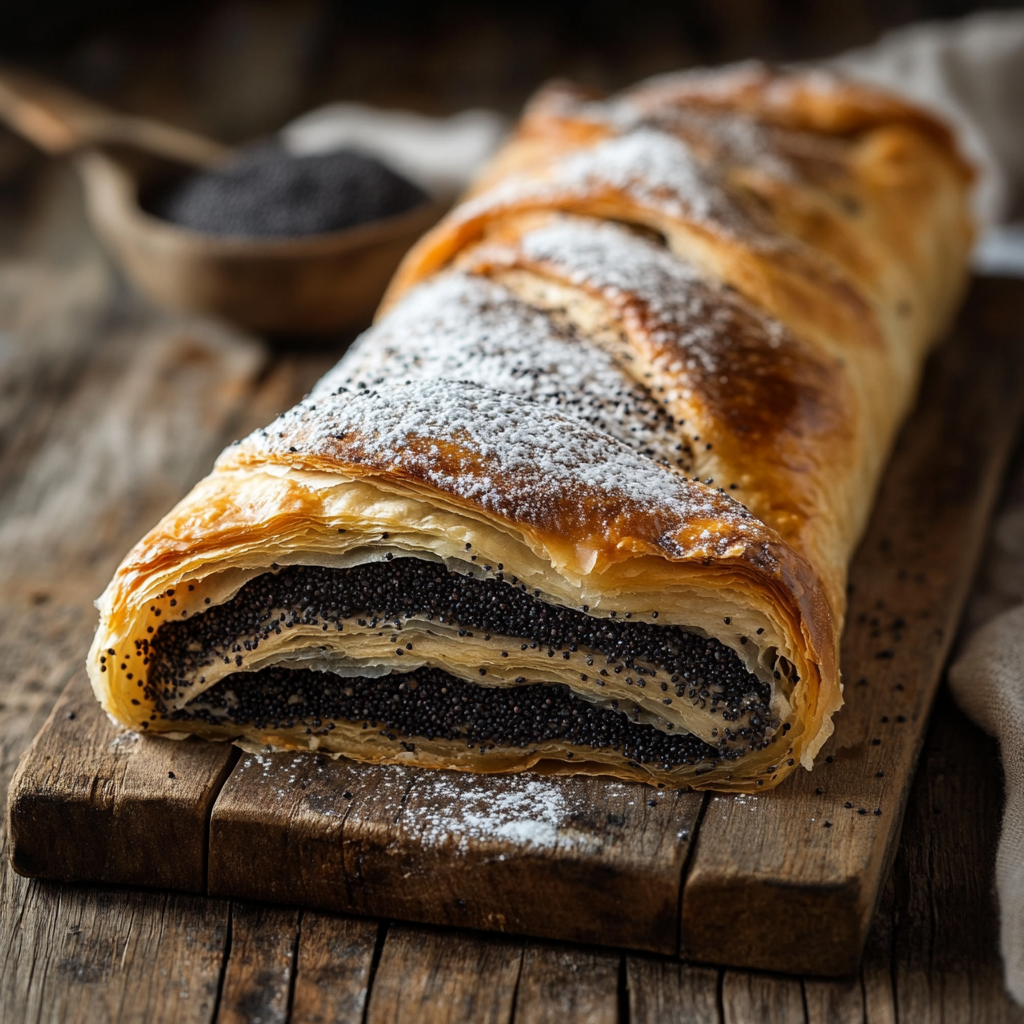 Einfaches und Leckeres Mohnstrudel Rezept zum Nachbacken