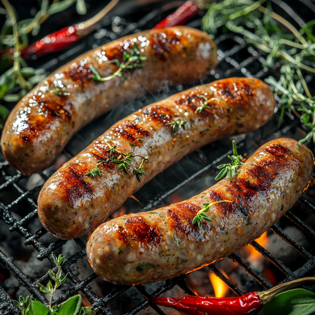 Einfaches und Leckeres Wildschweinbratwurst Rezept