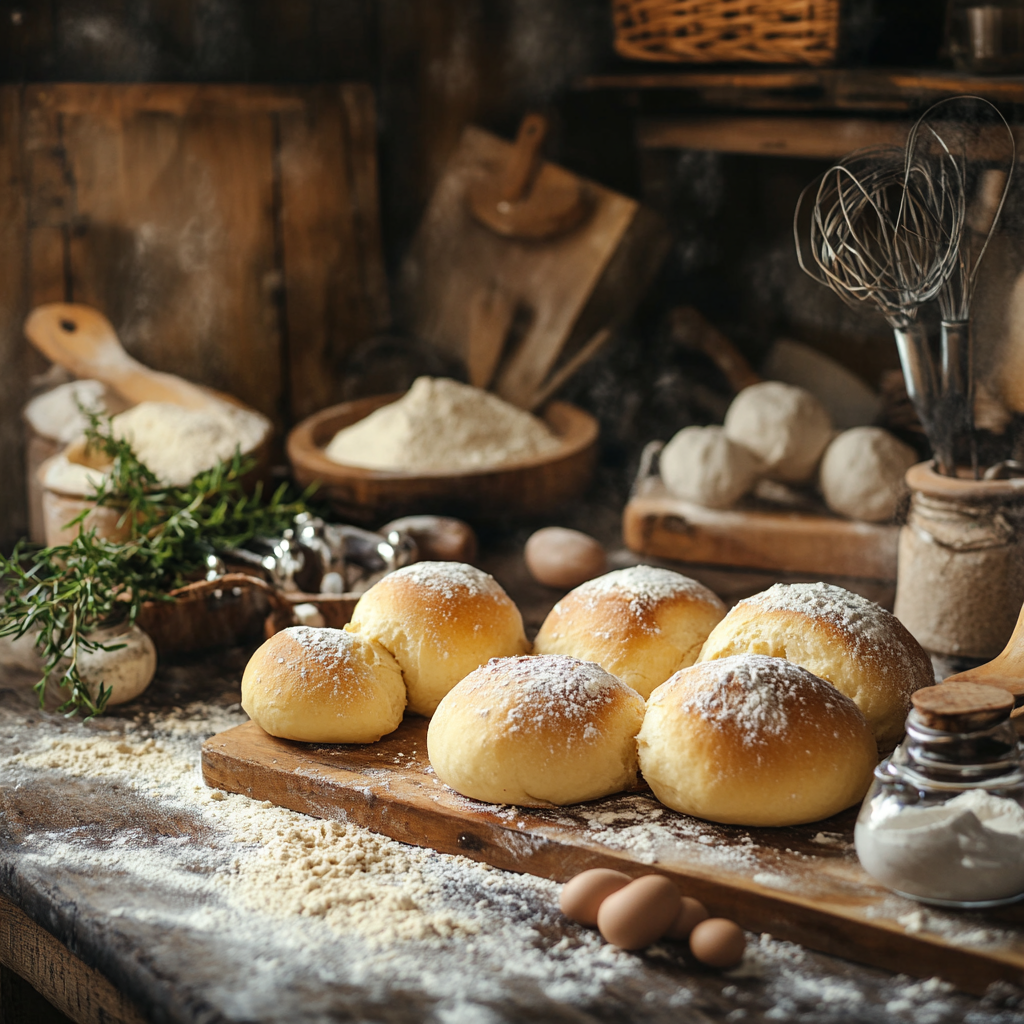 Einfaches Rezept für knusprige Splitterbrötchen selbst backen