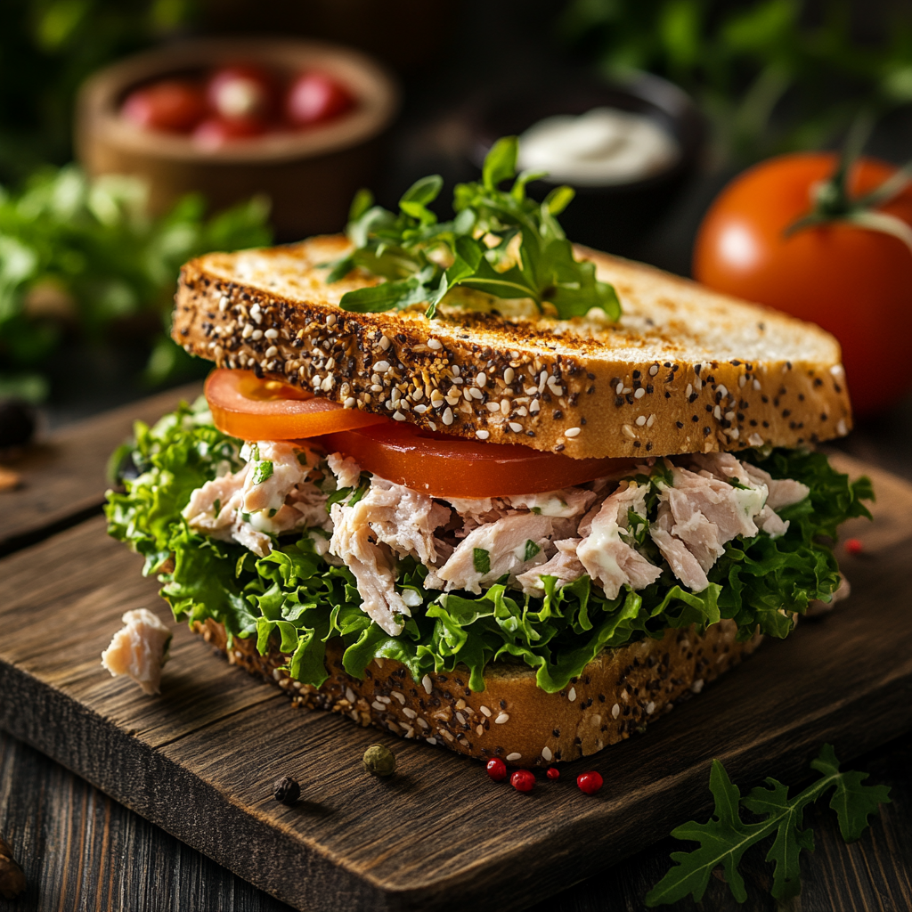 Einfaches und schnelles Rezept für leckeres Thunfisch-Sandwich