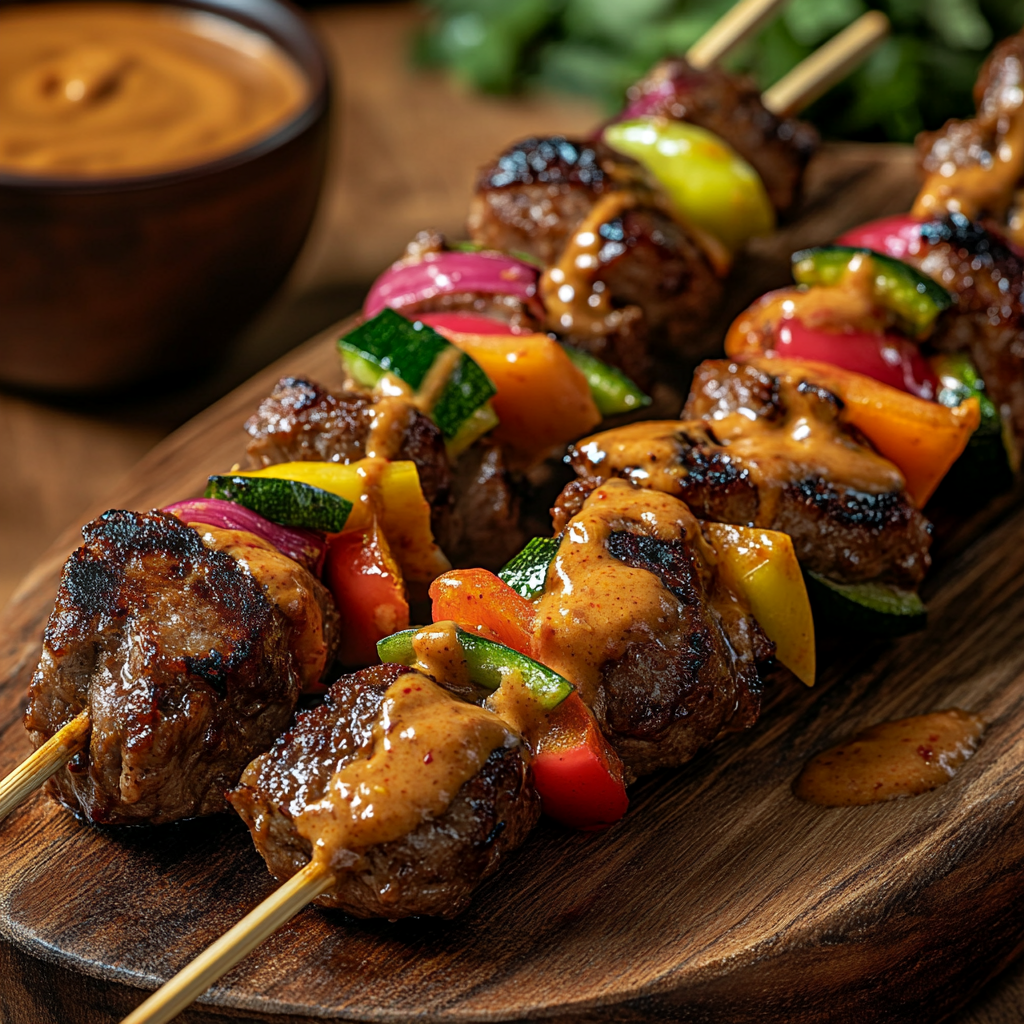 Leckeres Sate-Spieße Rezept – Einfach und Schnell zubereitet