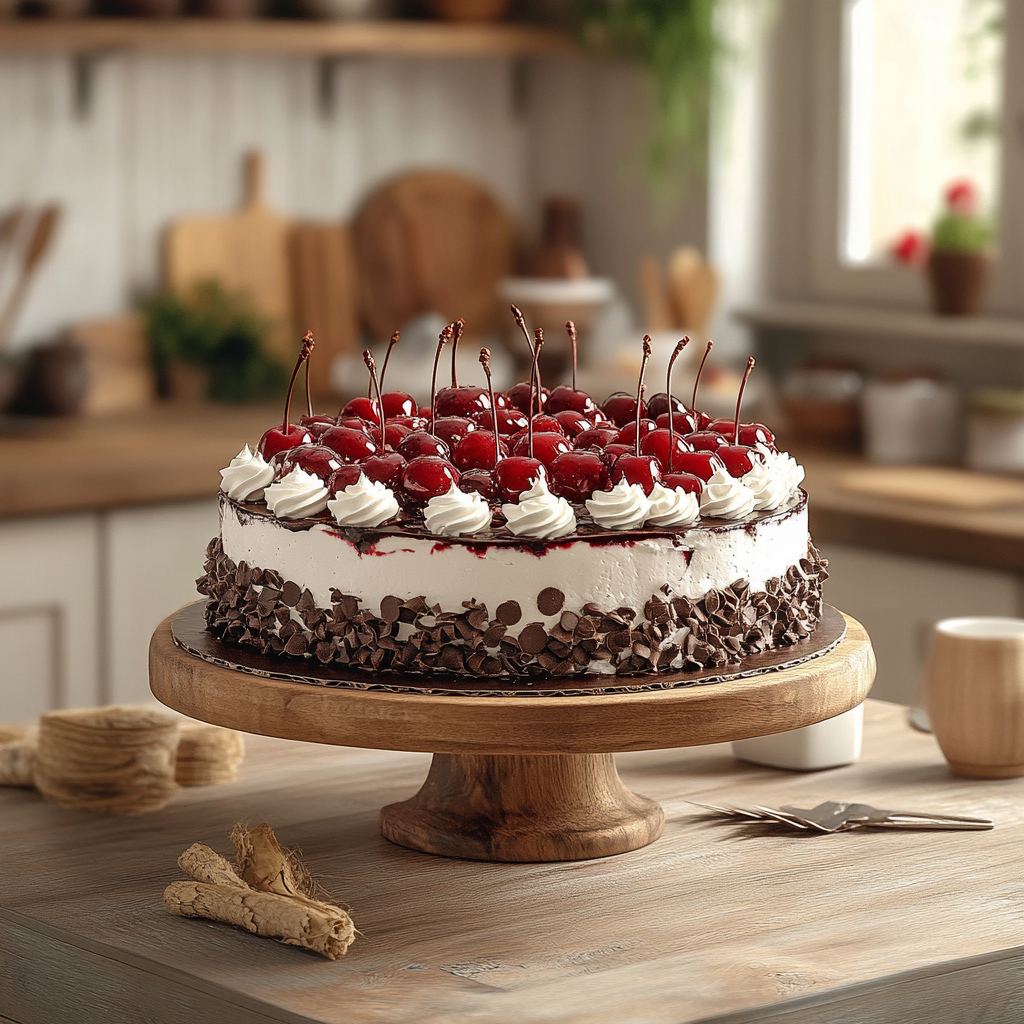 Authentisches Schwarzwälder Kirschtorte Rezept mit Mürbeteigboden