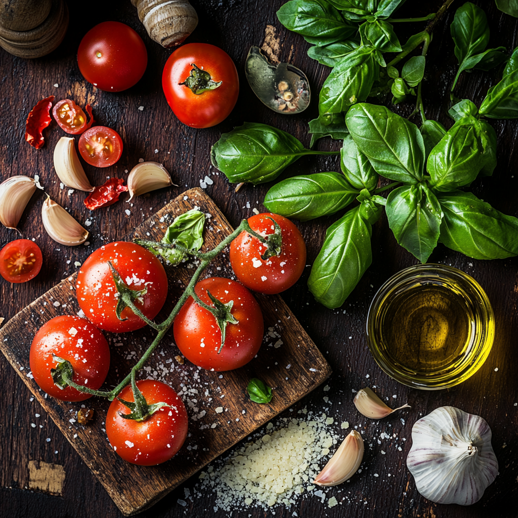 Einfaches und leckeres Tomaten-Pesto Rezept