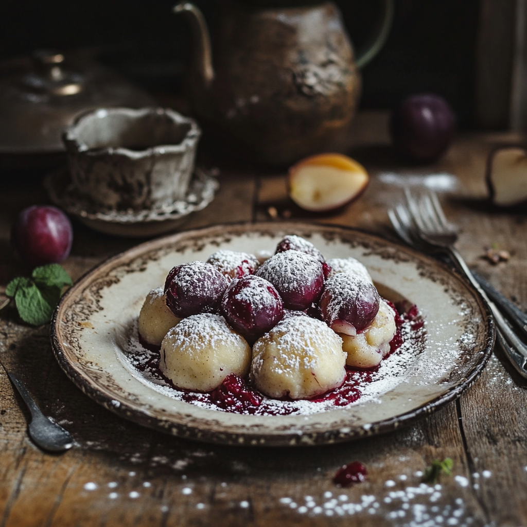 Einfaches Zwetschgenknödel Rezept mit Kartoffelteig