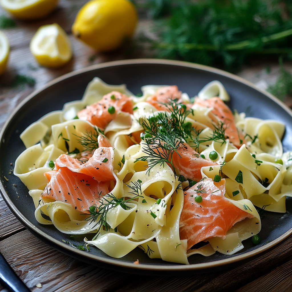 Bandnudeln mit Lachs: Einfaches und Leckeres Rezept