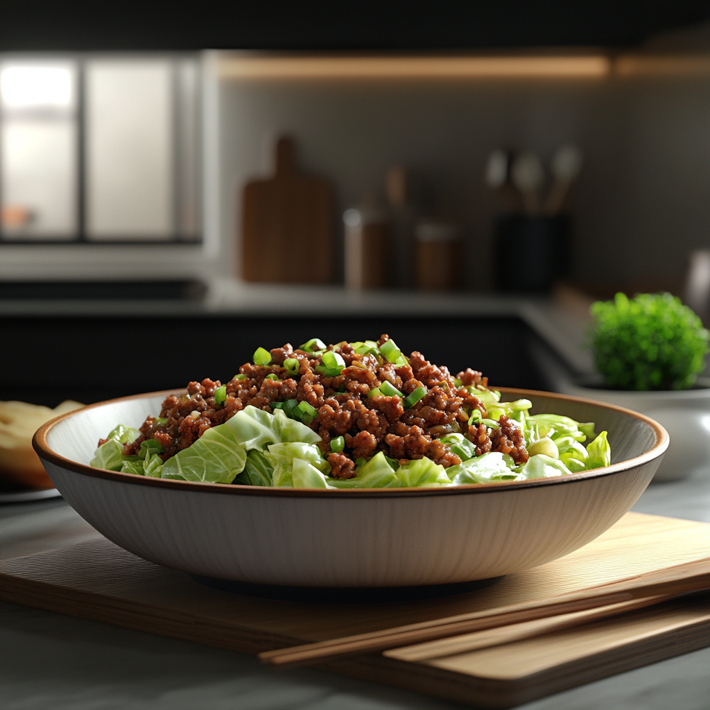 Bestes Chinakohl-Hackfleisch-Rezept für schnelles Abendessen